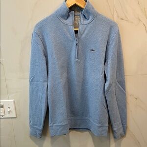 Vineyard Vines Men's Light Blue Zip-Up Sweater